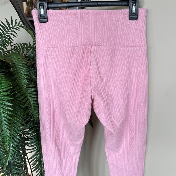 Brand New Beach Bunny Blush Pink Sweater Knit Harlow Pants Full Length Leggings - Picture 12 of 14